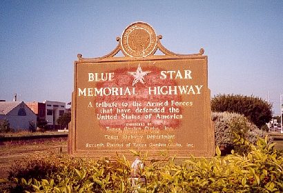Blue Star Memorial Highway marker , Hondo TexasTexas