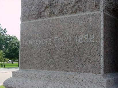 Austin Texas Capitol Cornerstone Left Side Inscription