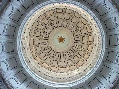Austin Texas Capitol Dome Looking Up