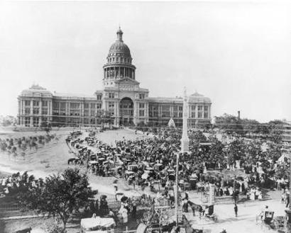 Texas State Capitol Dedication Of Fire Fighters Monumnent - Austin Texas old photo