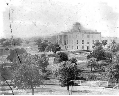 Texas State Capitol First Building - Austin Texas old photo