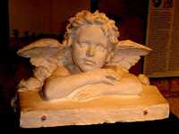 An angel sculpture