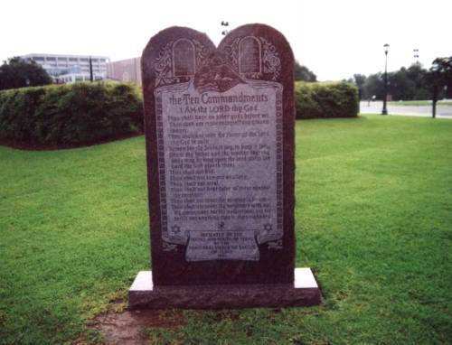 Austin TX - Ten Commandment Monument 