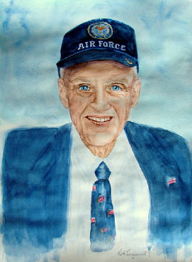 Painting of Lieutenant Richard H. Schiebel