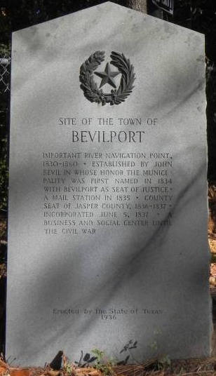 Bevilport Tx Town site Centennial Marker