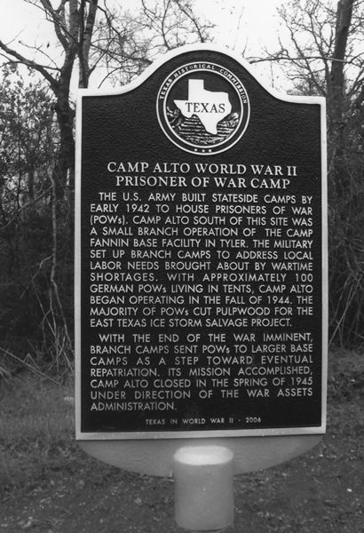 TX - Camp Alto World War II Prisoner of War Camp