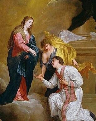 St. Valentine Kneeling In Supplication