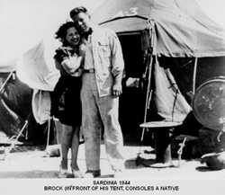 Brockman in Sardinia, 1944, WWII