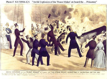 Explosion of Peacemaker Aboard US Steam Frigate Princeton, 1844