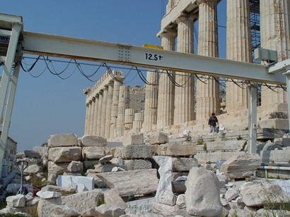 Parthenon under reconstruction, Athens, Greece