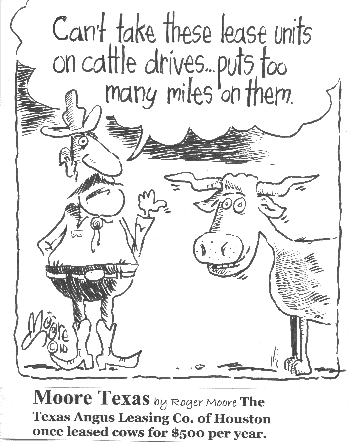 Texas Angus - Texas History Cartoon