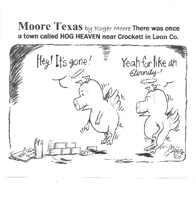 Hog Heaven; Texas history cartoon
