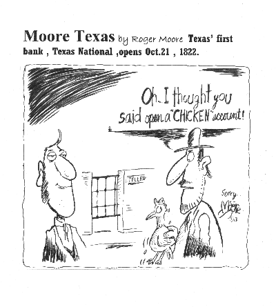 Marshall Fire Ant festival, Texas history cartoon