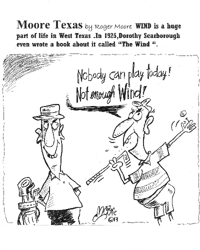 West Texas Wind, Texas history cartoon