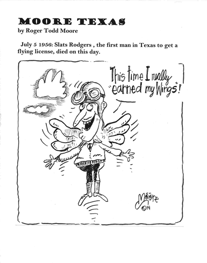 Slats Rodgers; Texas history cartoon