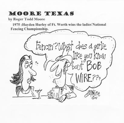 Hayden Hurley; Texas history cartoon