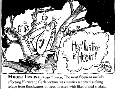 Hurricane Carla, Cartoon by Roger T. Moore