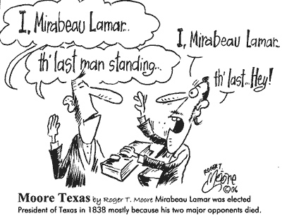 Mirabeau Lamar Texas cartoon