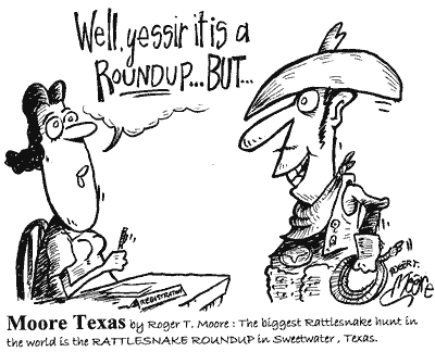 Rattlessnake Roundup in Sweetwater, Texas , Cartoon