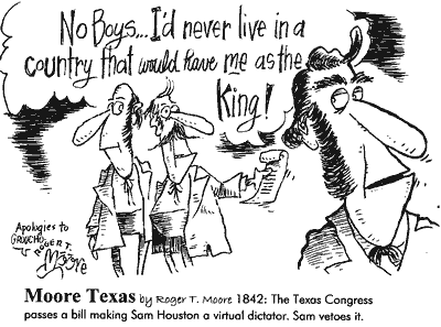 Sam Houston vetos Texas Congress bill