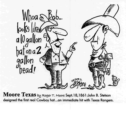 Stetson Hat, Texas cartoon