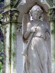 Angel Statue in Columbus City Cemetery, Columbus, Texas