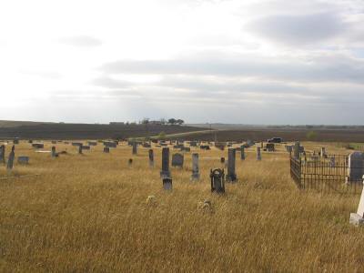 Coupland, Texas cemetery scene