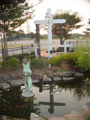 Cross and Pond, Garden of Angels Mosier Valley Arlington Texas