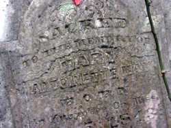 Mary Antoinette May Tombstone, Navidad Baptist Cemetery, Fayette County, Texas