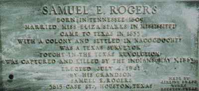 Samuel Everitt Rogers marker at Carlton Cemetery, Texas