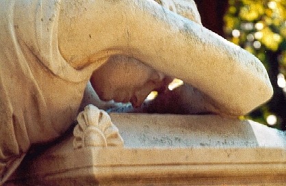 Houston TX - Weeping angel in Glenwood Cemetery