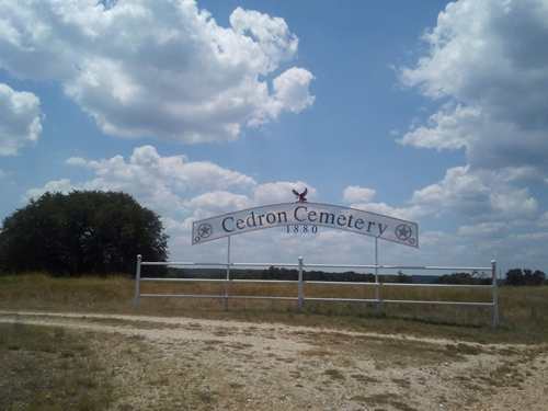 Bosque County TX - Cedron Cemetery