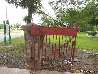 Dallas TX - Emanuel Cemetery Gate
