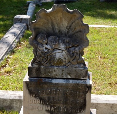Dallas TX - Greenwood Cemetery -  Baby Tombstone