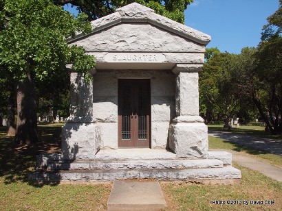Dallas TX Greenwood Cemetery Col C C Slaughter Tomb