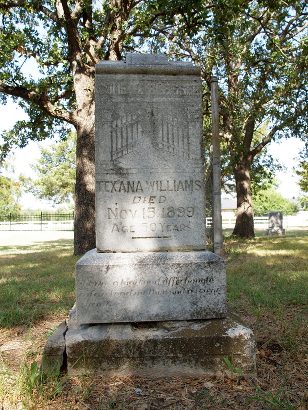 Keller TX, Tarrant County, Mount Gilead Cemetery tombstone