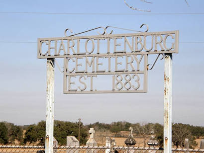 Lavaca County TX 1883 Charlottenburg Cemetery