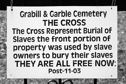 Longview Texas, Gregg County - Brabill & Garble Cemetery  - The Cross