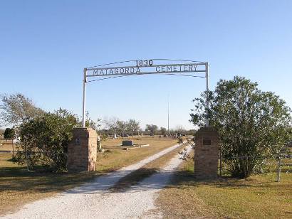Matagorda  TX - 1830 Matagorda Cemetery Gate