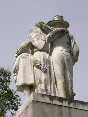 TX - Fort Parker Memorial Cemetery Statues