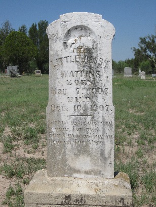 Reagan County TX - Stiles Cemetery child's tombstone