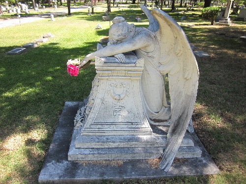 Grief Weeping Angel Dallas Texas Grove Hill Cemetery