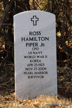 Wichita Falls TX - Riverside Cemetery Pearl Harbor survivor tombstone