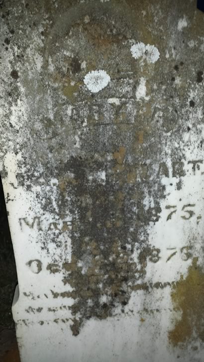 Whitney TX Hill County Oak Grove Cemetery 1875 tombstone