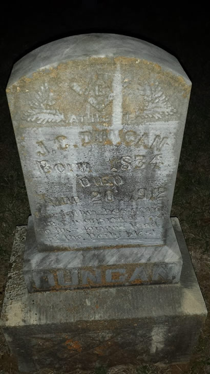 Whitney TX Hill County Oak Grove Cemetery 1912 tombstone