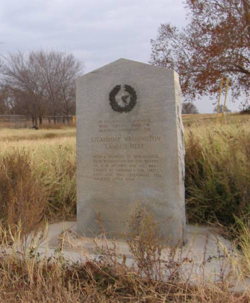 Milam County TX - Steamboat Washington Landed Here