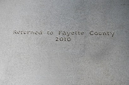 Fayette County Burnham's Ferry Texas Centennial Marker inscription