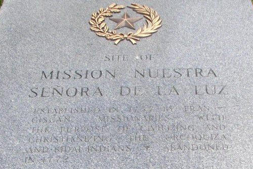 Site of Mission Nuestra Senora de la Luz, Texas Centennial Martker