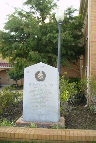 William Goyens TX Centennial Marker