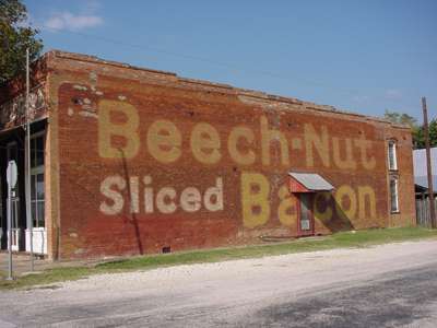 Beech-Nut sliced bacon ghost sign
